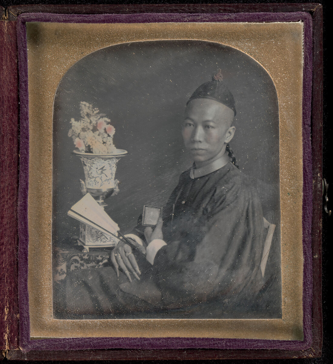 [Portrait of T'sow-Chaoong], Unknown (American), Daguerreotype 