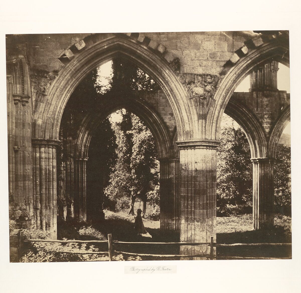 Rievaulx Abbey, the High Altar, Roger Fenton (British, 1819–1869), Albumen silver print from glass negative 