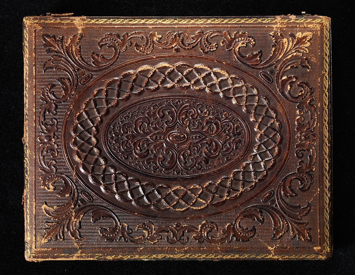 [Four Gold Miners Seated in Front of Their House], Unknown (American), Daguerreotype