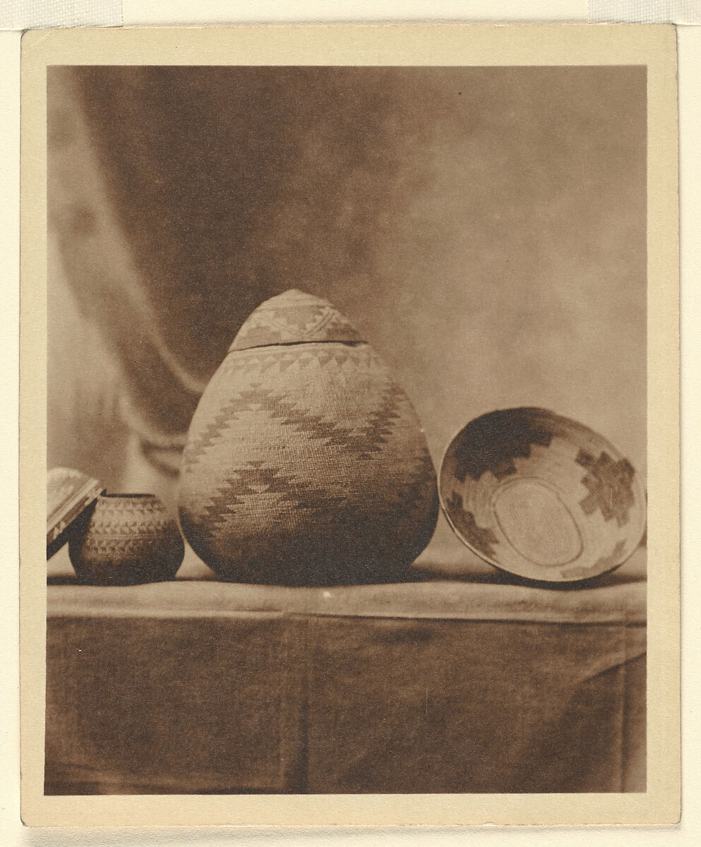 [Native American Baskets], Adam Clark Vroman (American, La Salle, Illinois 1856–1916 Altadena, California), Platinum print 