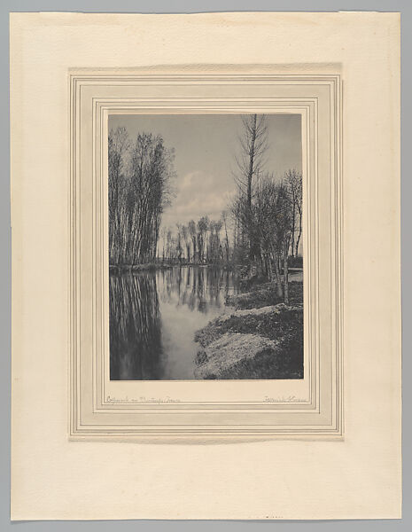 Crépuscule au Printemps : France, Frederick H. Evans (British, London 1853–1943 London), Platinum print 