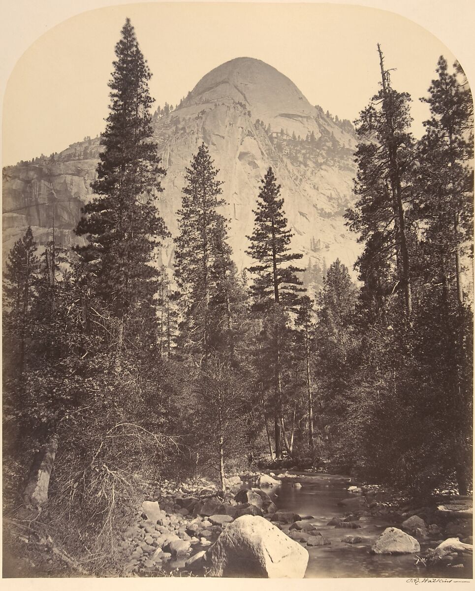 Tacoye, The North Dome, 3729 Feet, Carleton E. Watkins (American, 1829–1916), Albumen silver print from glass negative 