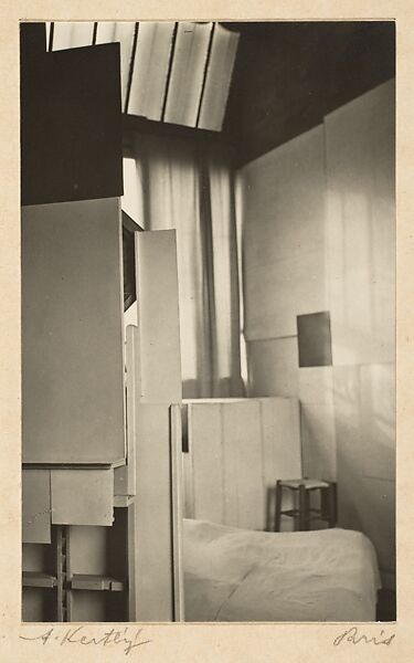Mondrian's Studio, Paris, André Kertész (American (born Hungary), Budapest 1894–1985 New York), Gelatin silver print 
