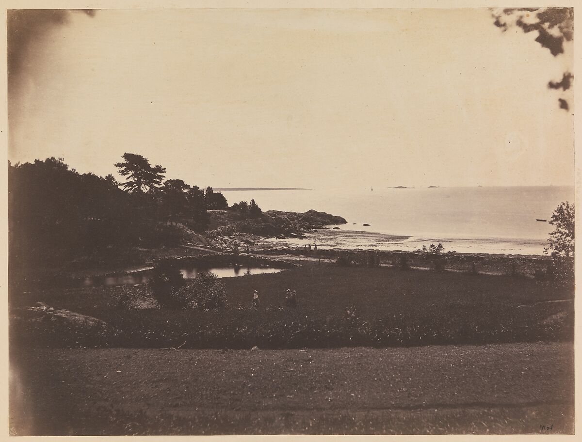 [Landscape, Pride's Crossing], Samuel Masury (American, 1818–1874), Salted paper print from paper negative 