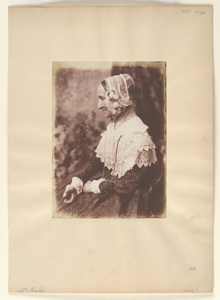 Mrs. Anne Rigby (née Anne Palgrave, 1777–1872), Hill and Adamson (British, active 1843–1848), Salted paper print from paper negative 