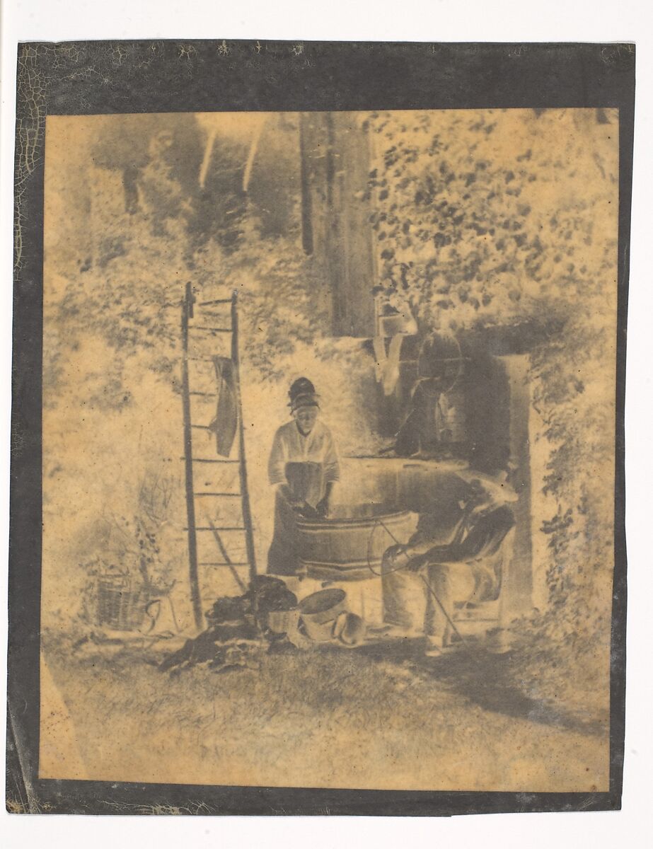 The Laundry, Louis-Adolphe Humbert de Molard (French, Paris 1800–1874), Albumen paper negative 