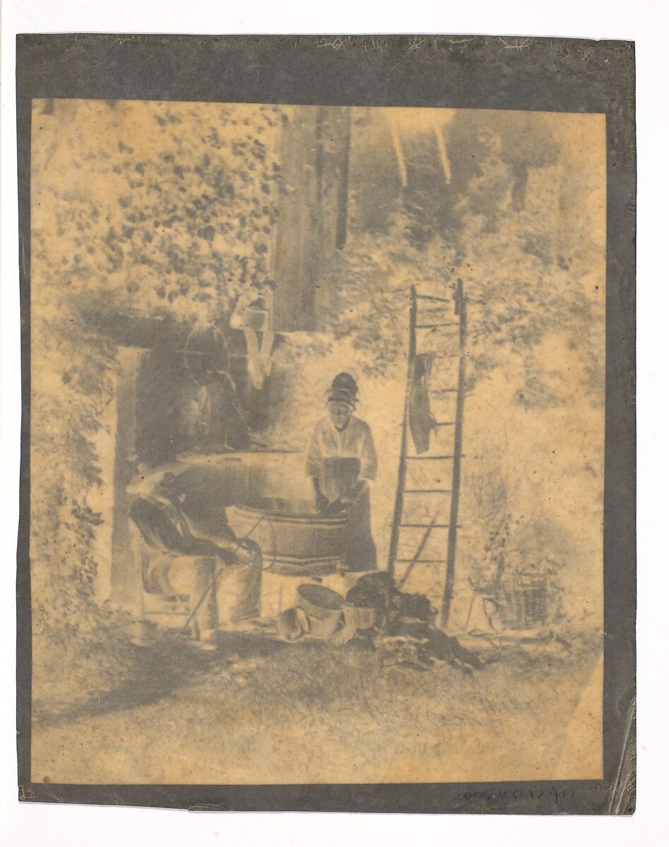 The Laundry, Louis-Adolphe Humbert de Molard (French, Paris 1800–1874), Albumen paper negative