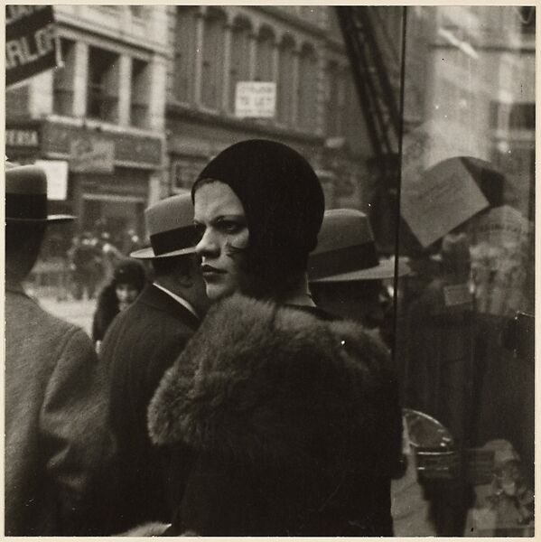 Girl in Fulton Street, New York, Walker Evans (American, St. Louis, Missouri 1903–1975 New Haven, Connecticut), Gelatin silver print 