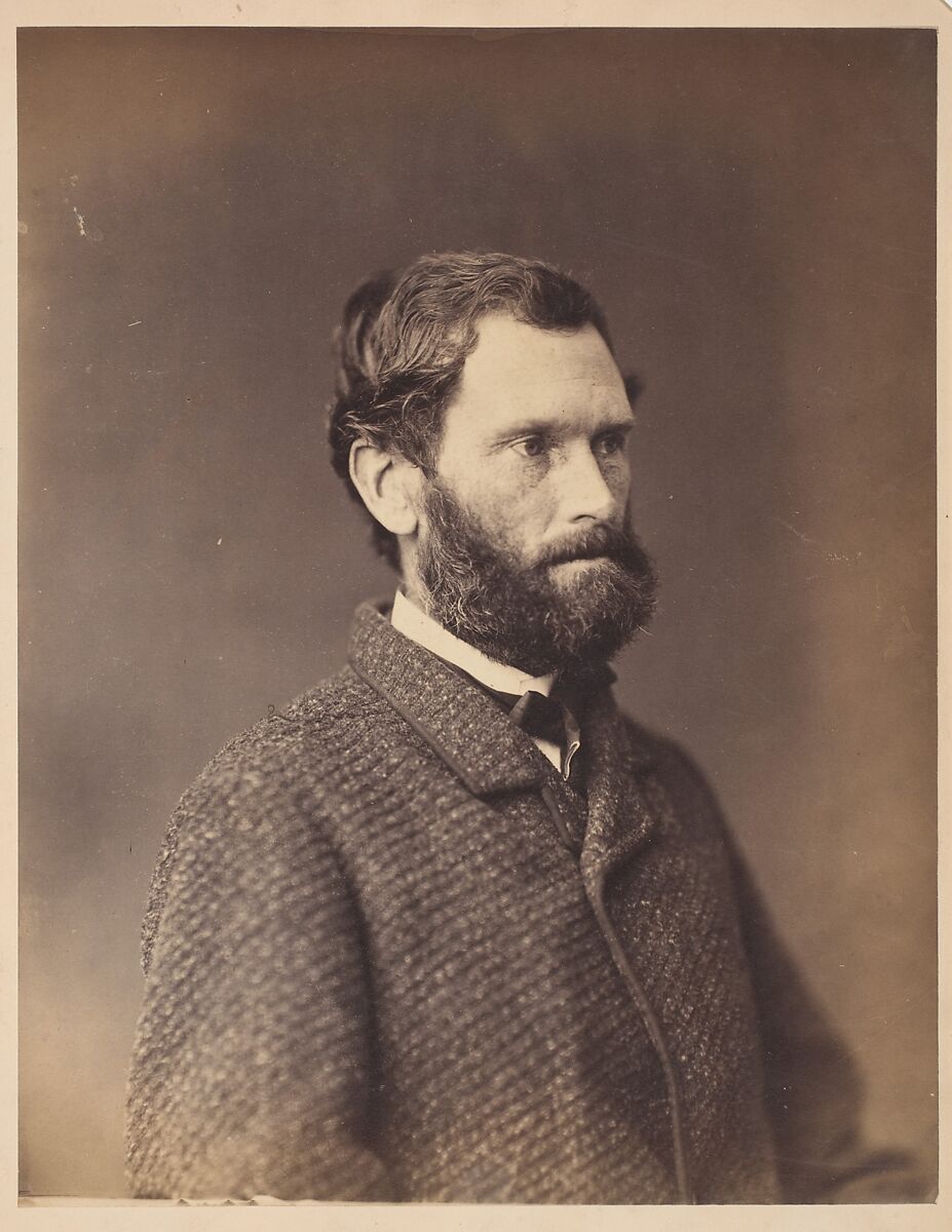 [Bearded Man in Tweed Jacket], Attributed to Alexander Gardner (American, Glasgow, Scotland 1821–1882 Washington, D.C.), Albumen silver print from glass negative 
