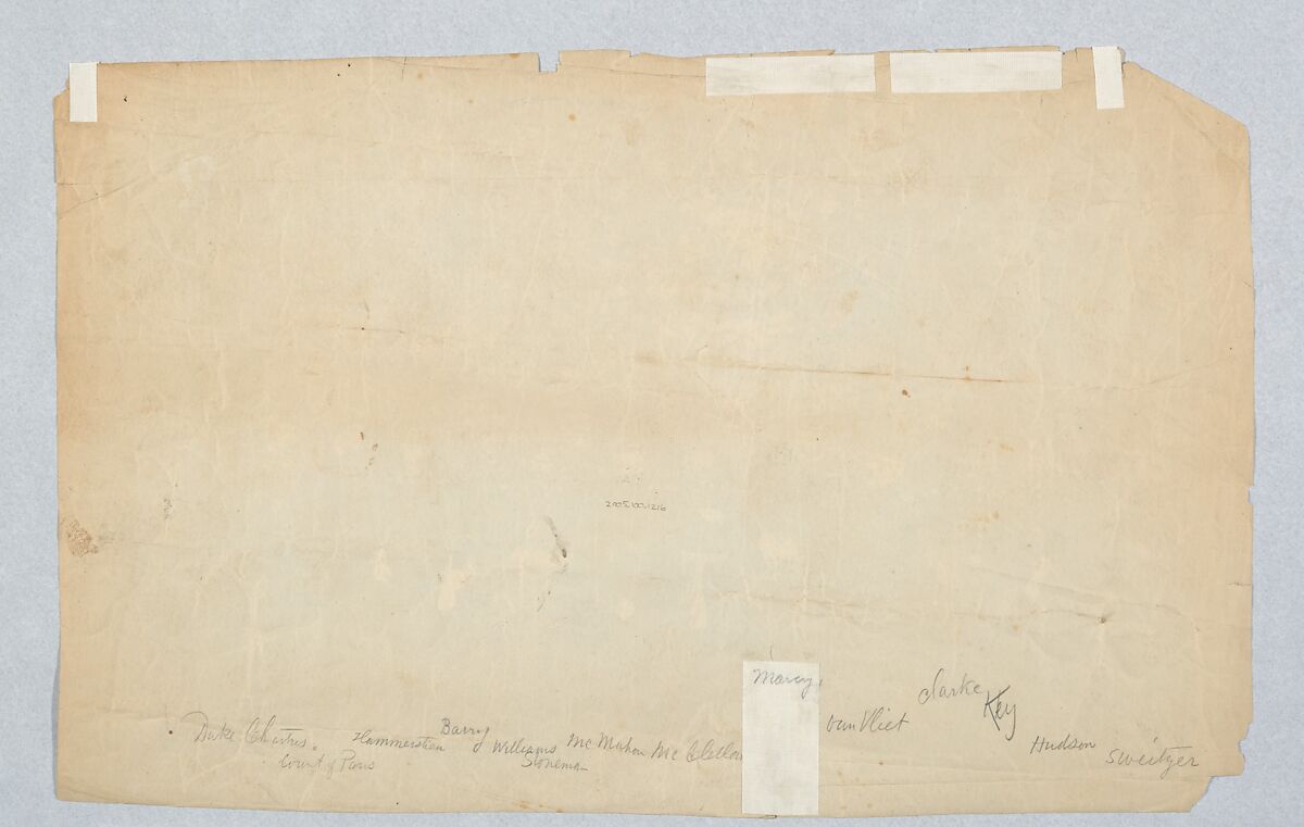 General McClellan and Staff, Attributed to Alexander Gardner (American, Glasgow, Scotland 1821–1882 Washington, D.C.), Albumen silver print from glass negative