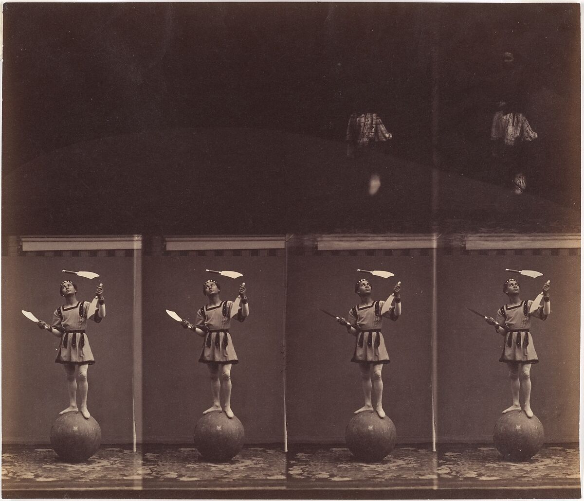 The Juggler Manoel, André-Adolphe-Eugène Disdéri (French, Paris 1819–1889 Paris), Albumen silver print from glass negative 