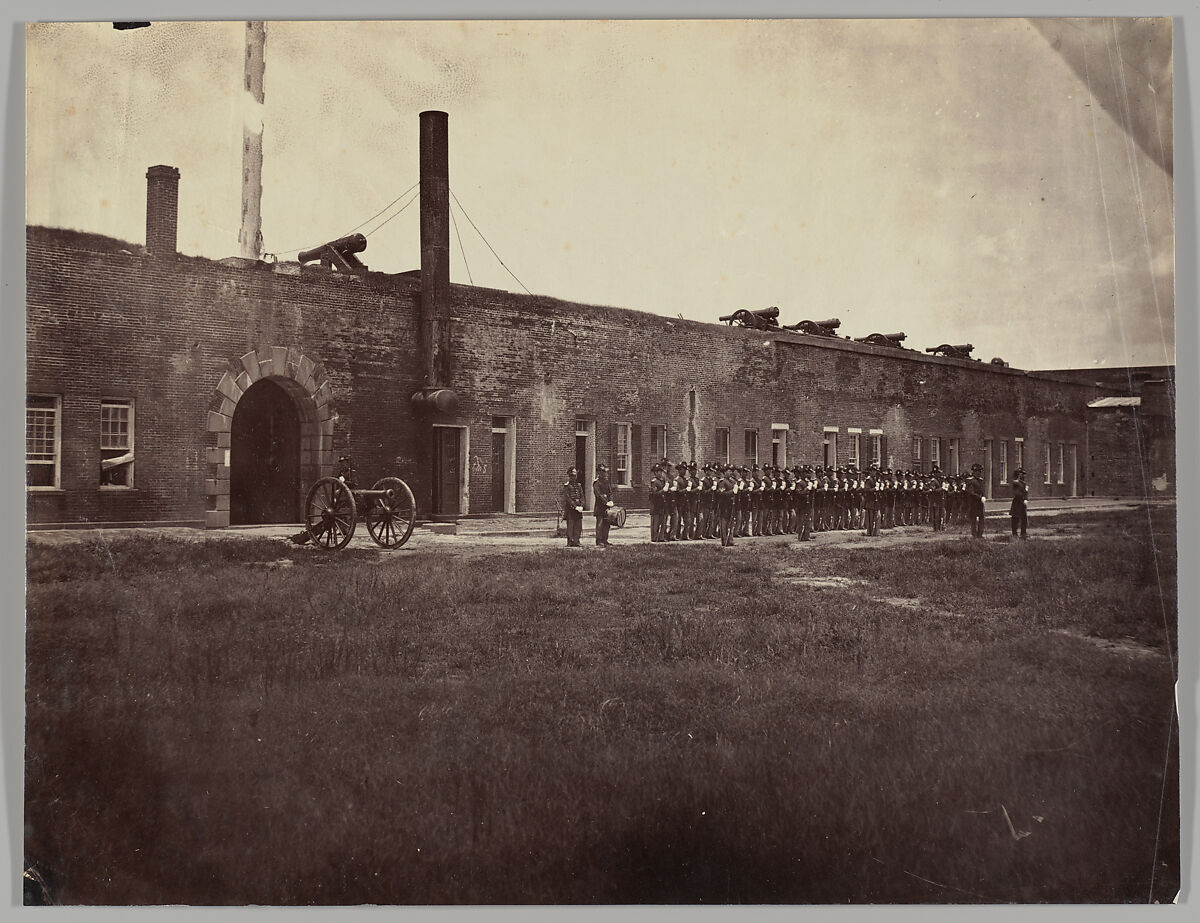Fort Pulaski, Attributed to George N. Barnard (American, 1819–1902), Albumen silver print from glass negative 