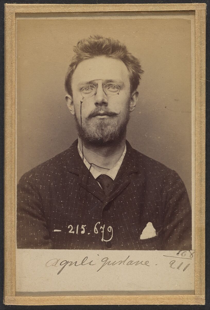[Mugshots of Suspected Anarchists from French Police Files], Alphonse Bertillon (French, 1853–1914), Albumen silver prints and gelatin silver prints