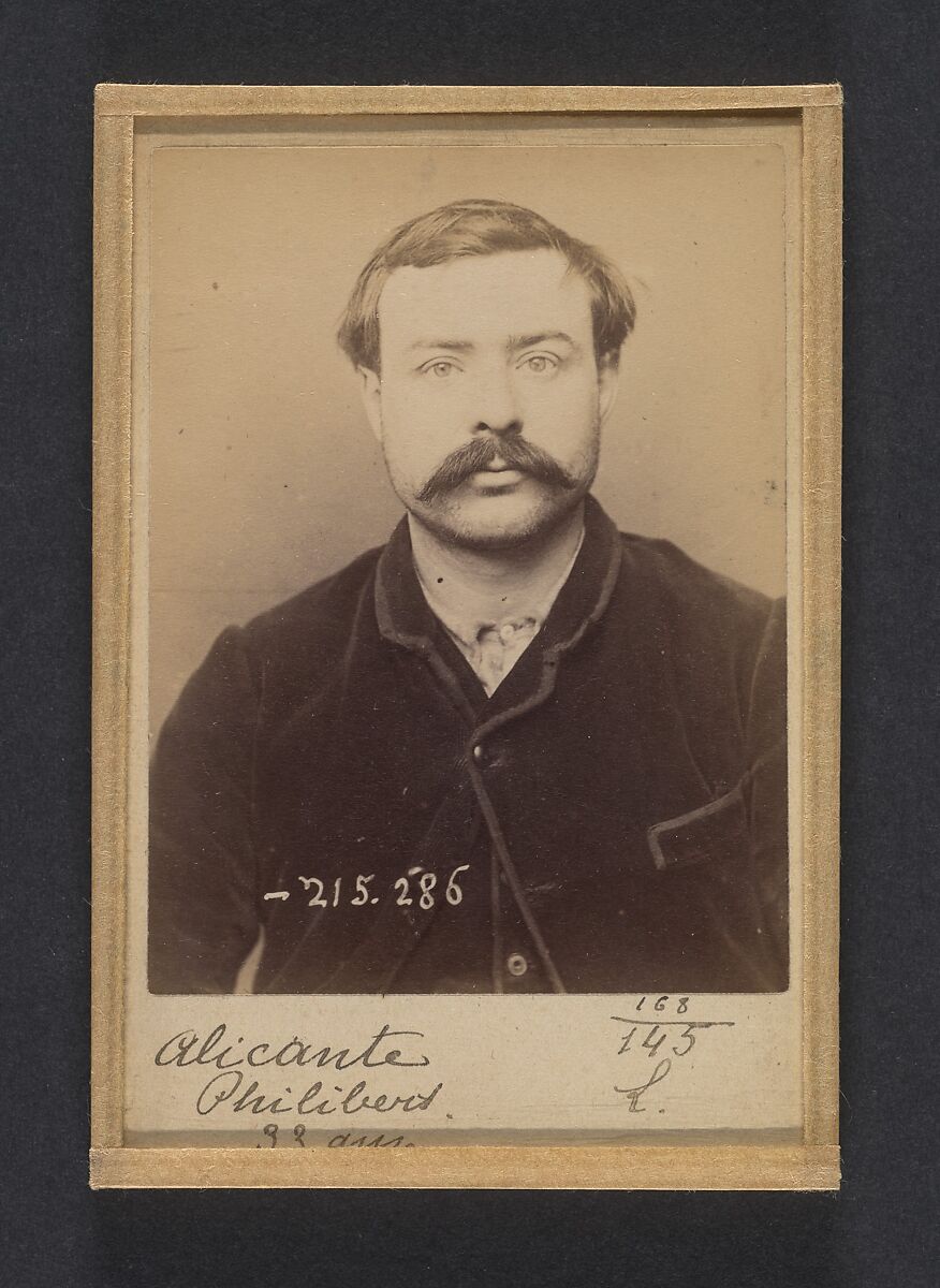 [Mugshots of Suspected Anarchists from French Police Files], Alphonse Bertillon (French, 1853–1914), Albumen silver prints and gelatin silver prints
