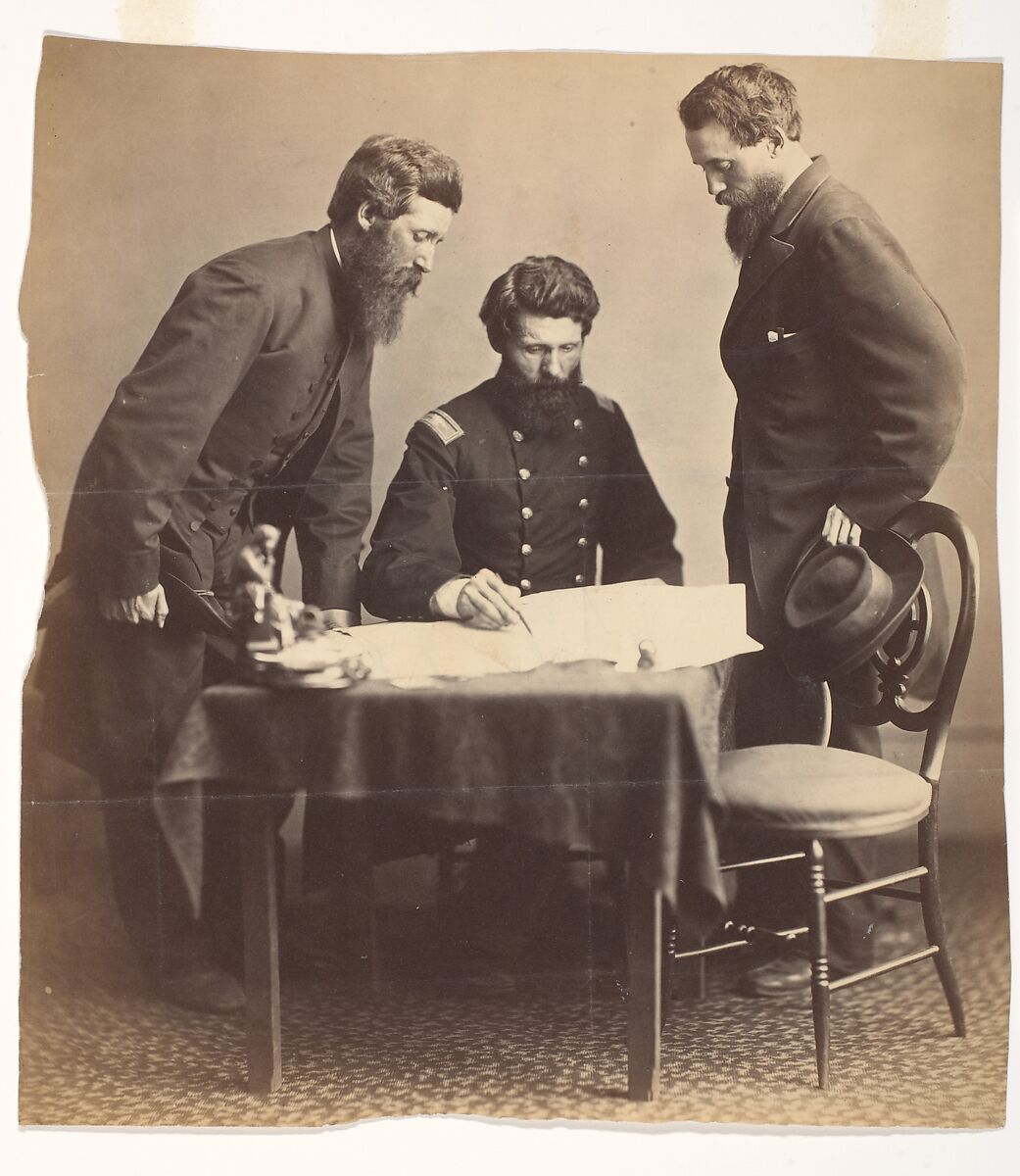 Planning the Capture of Booth, Alexander Gardner (American, Glasgow, Scotland 1821–1882 Washington, D.C.), Albumen silver print from glass negative 