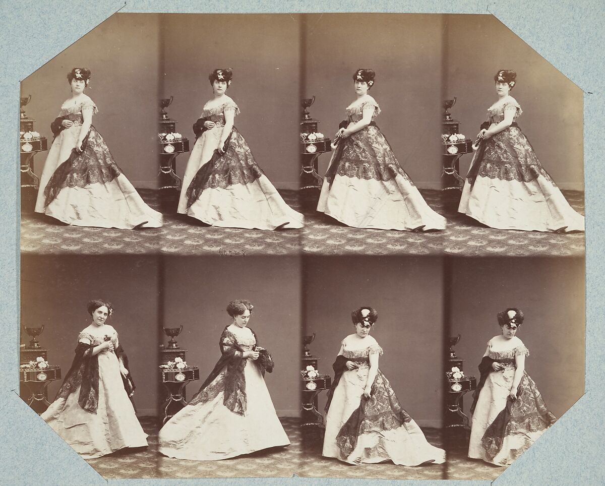Demi-Monde I 56, André-Adolphe-Eugène Disdéri (French, Paris 1819–1889 Paris), Albumen silver prints from glass negatives 