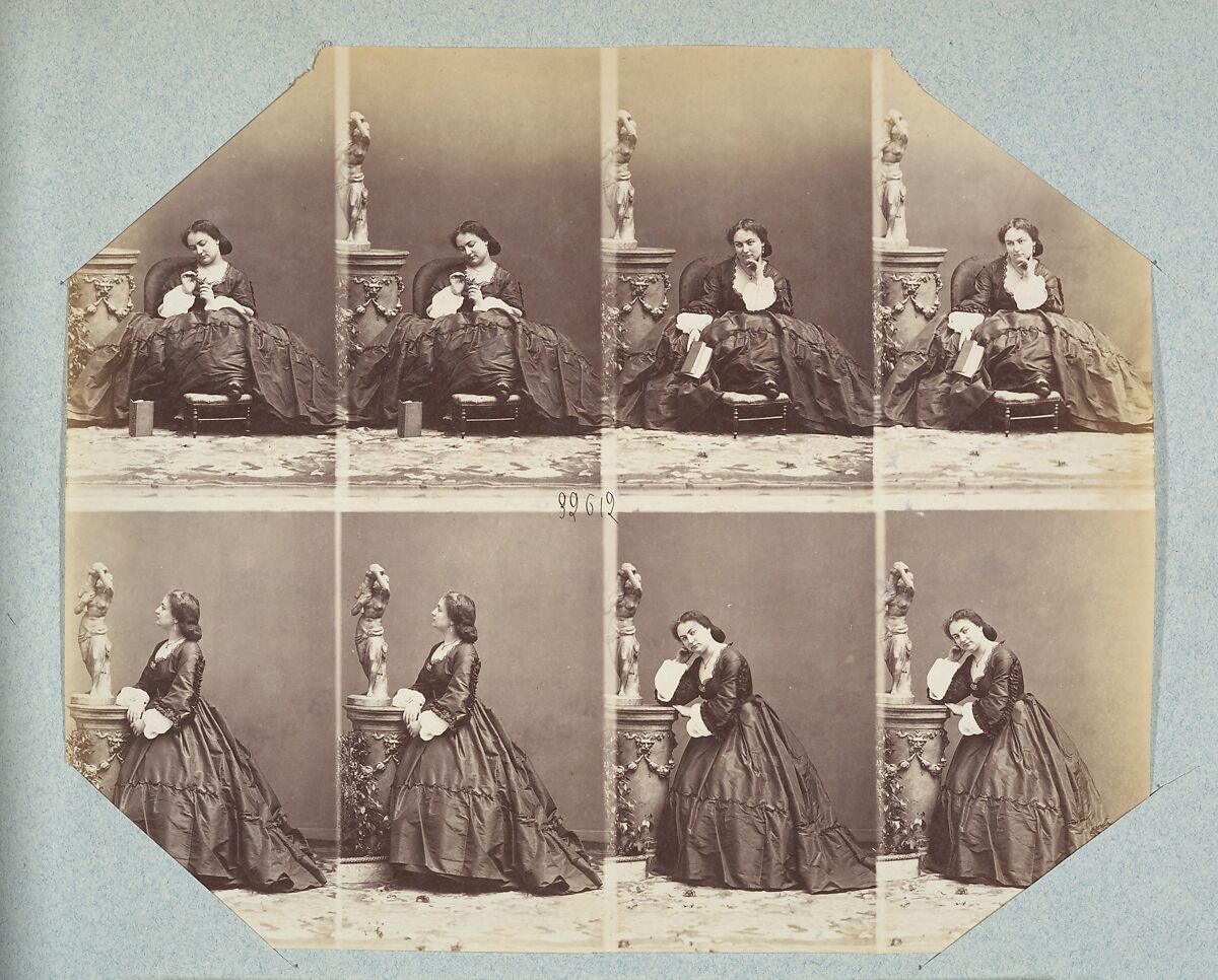 Demi-Monde I 56, André-Adolphe-Eugène Disdéri (French, Paris 1819–1889 Paris), Albumen silver prints from glass negatives