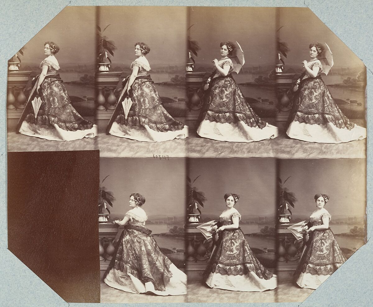 Demi-Monde I 56, André-Adolphe-Eugène Disdéri (French, Paris 1819–1889 Paris), Albumen silver prints from glass negatives