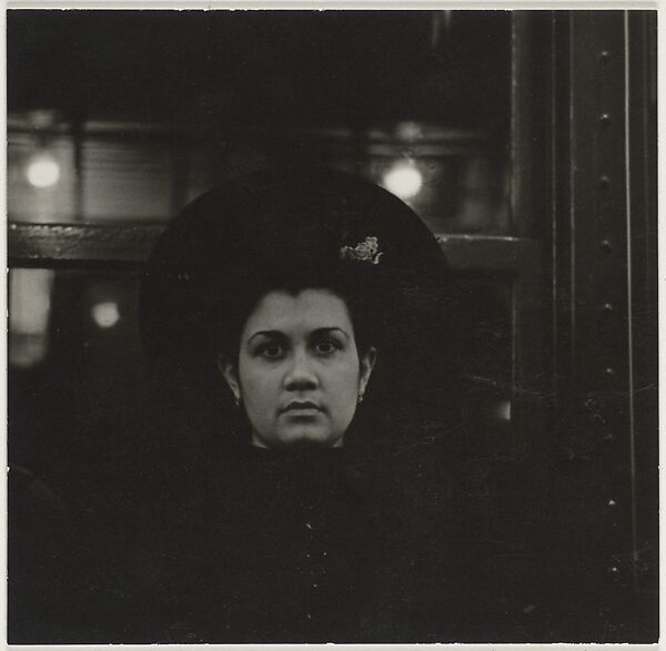 [Subway Passenger, New York], Walker Evans (American, St. Louis, Missouri 1903–1975 New Haven, Connecticut), Gelatin silver print 