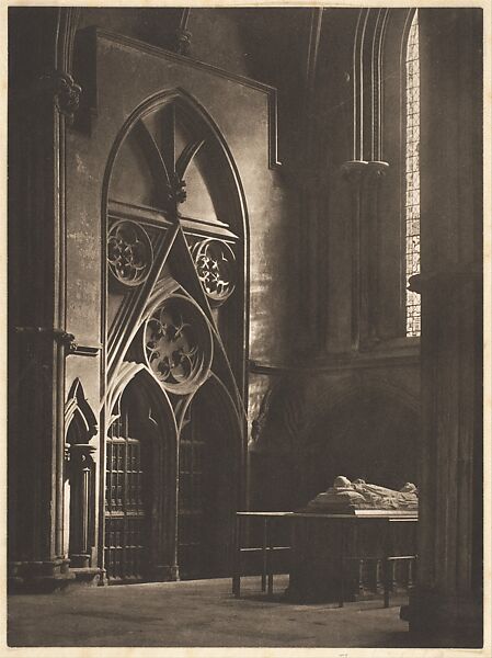 "In Sure and Certain Hope." York Minster, Frederick H. Evans (British, London 1853–1943 London), Platinum print 