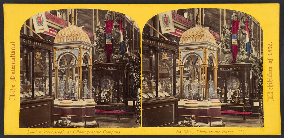 [86 Stereographic Views of The International Exhibition of 1862], William England (British), Albumen silver prints from glass negatives with applied color