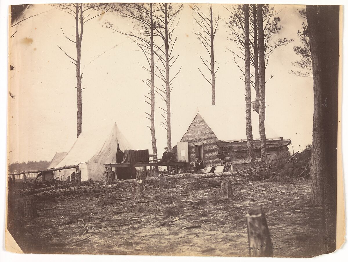 Copying Maps, Photographic Headquarters, Petersburg, Virginia, Unknown, Albumen silver print from glass negative