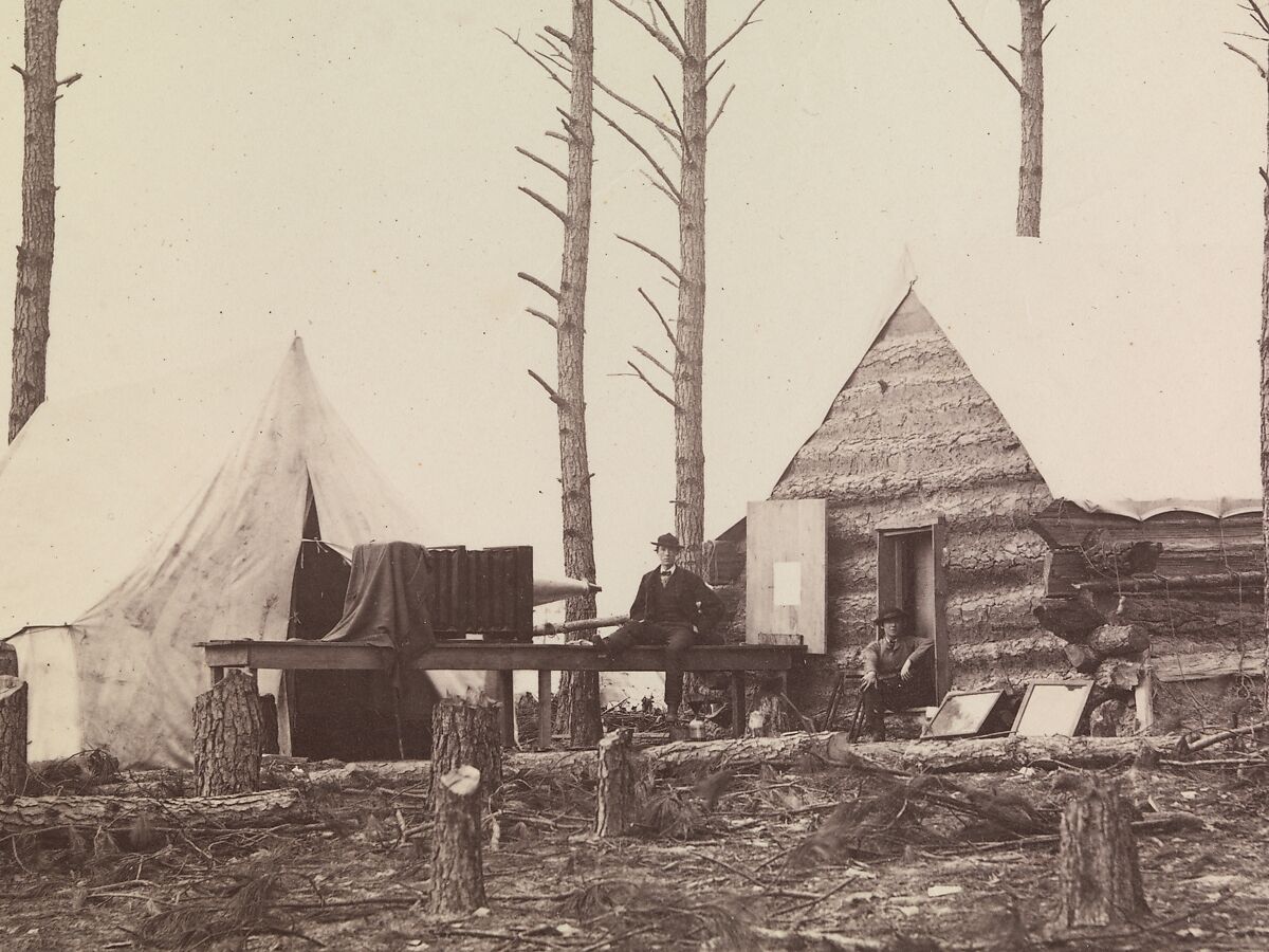 Copying Maps, Photographic Headquarters, Petersburg, Virginia, Unknown, Albumen silver print from glass negative