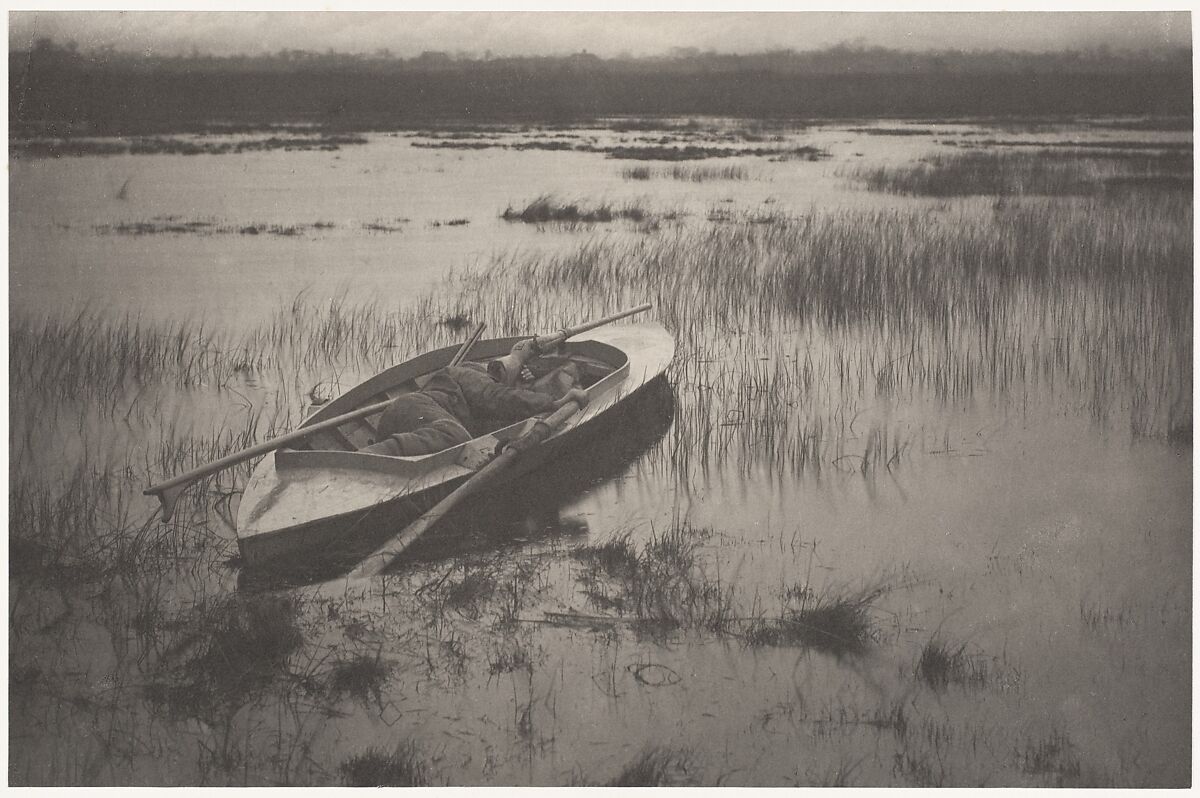 Gunner Working Up To Fowl, Peter Henry Emerson (British (born Cuba), 1856–1936), Platinum print from glass negative 