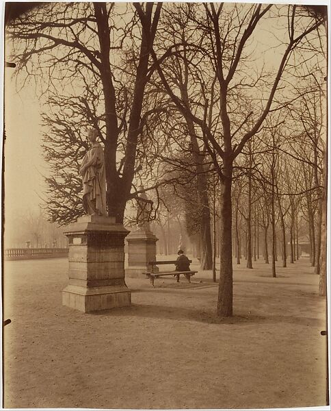 Jardin du Luxembourg, Eugène Atget (French, Libourne 1857–1927 Paris), Albumen silver print from glass negative 