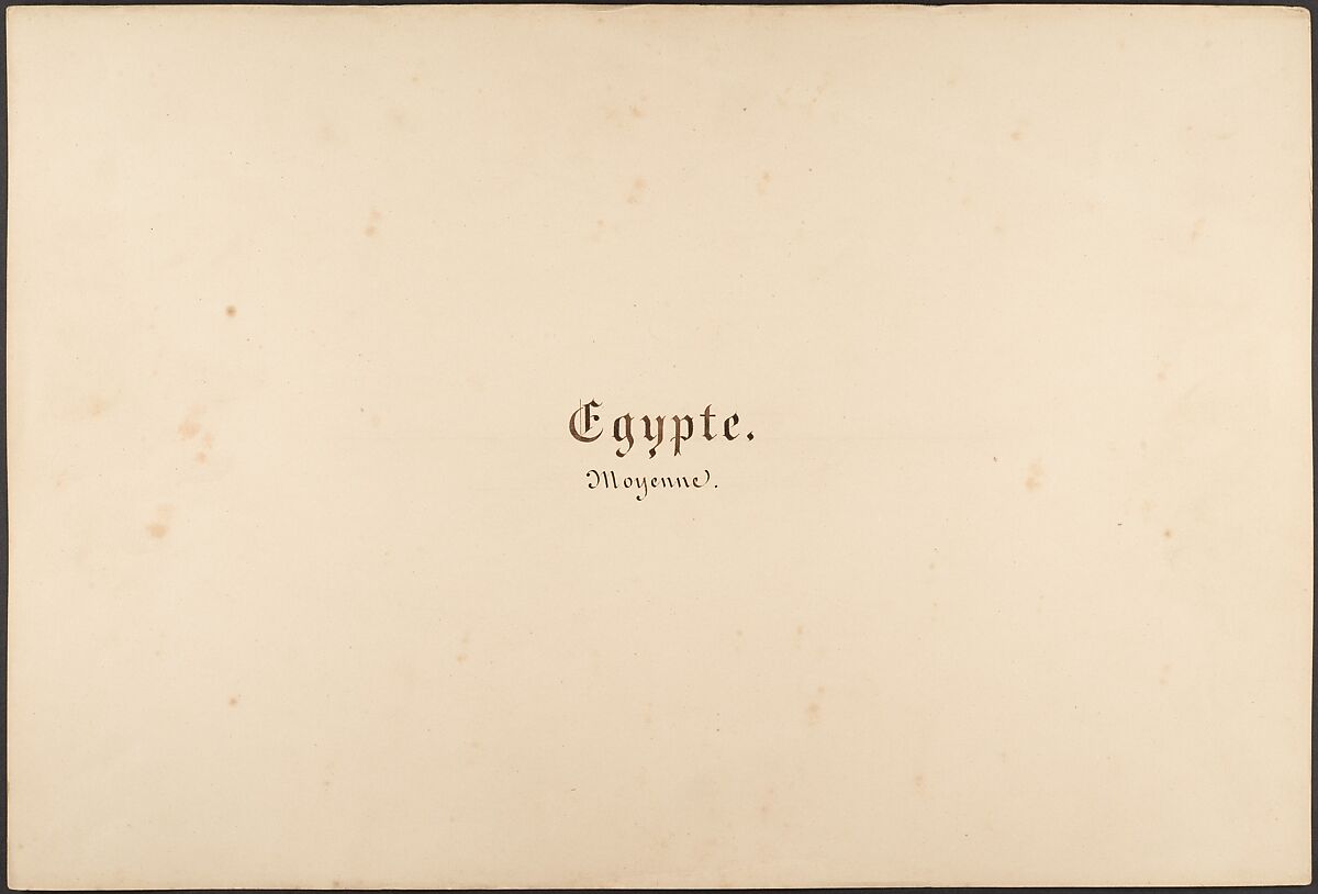 Égypte, Nubie, Syrie: Paysages et Monuments, Maxime Du Camp (French, 1822–1894), Salted paper prints from paper negatives 