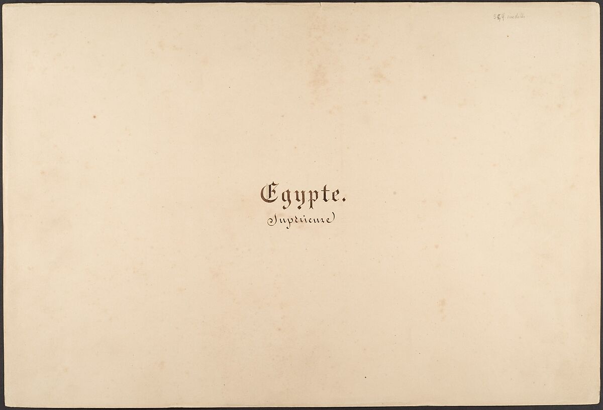 Égypte, Nubie, Syrie: Paysages et Monuments, Maxime Du Camp (French, 1822–1894), Salted paper prints from paper negatives