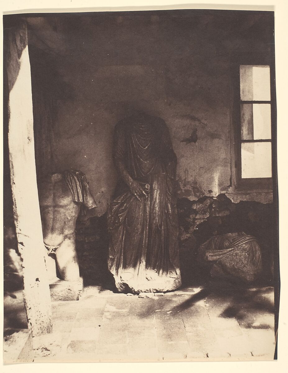 [Antiquities in the Museum at Cherchell, Algeria], John Beasley Greene (American, born France, Le Havre 1832–1856 Cairo, Egypt), Salted paper print from paper negative 