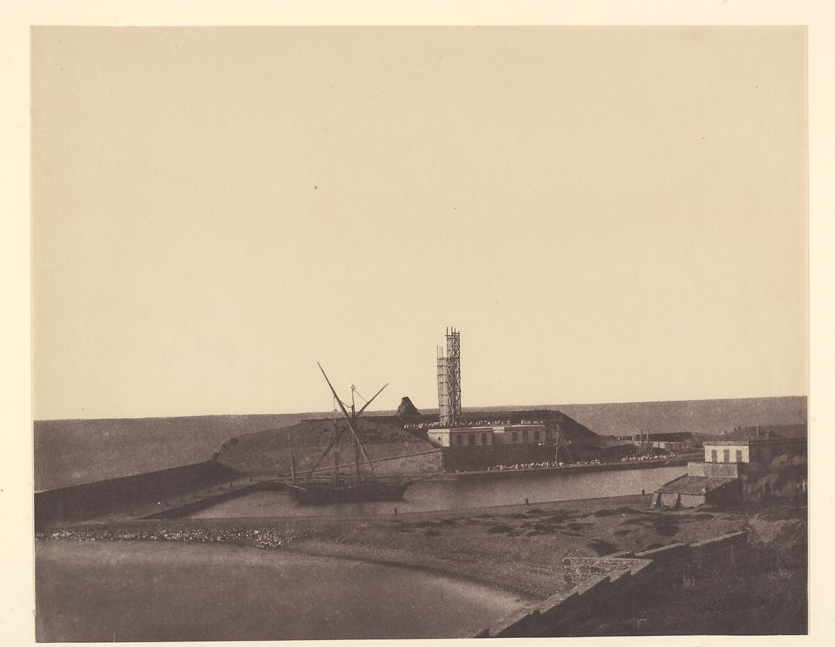 [Boat in Harbor, Algeria], John Beasley Greene (American, born France, Le Havre 1832–1856 Cairo, Egypt), Salted paper print from paper negative 