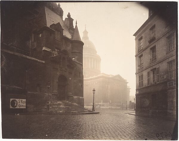 Rue de la Montagne-Sainte-Geneviève, Eugène Atget (French, Libourne 1857–1927 Paris), Matte albumen silver print from glass negative 