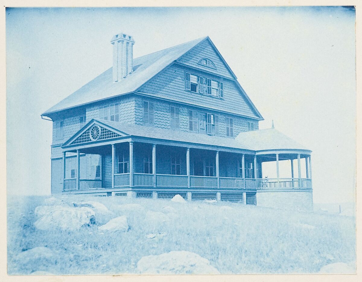 [Album of Photographs of the Land and Summer Cottages Owned by the Montauk Association, Montauk, New York], Unknown (American), Cyanotypes