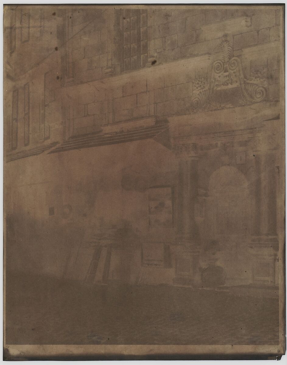 [Village Scene, Brittany], Louis-Rémy Robert (French, 1810–1882), Paper negative