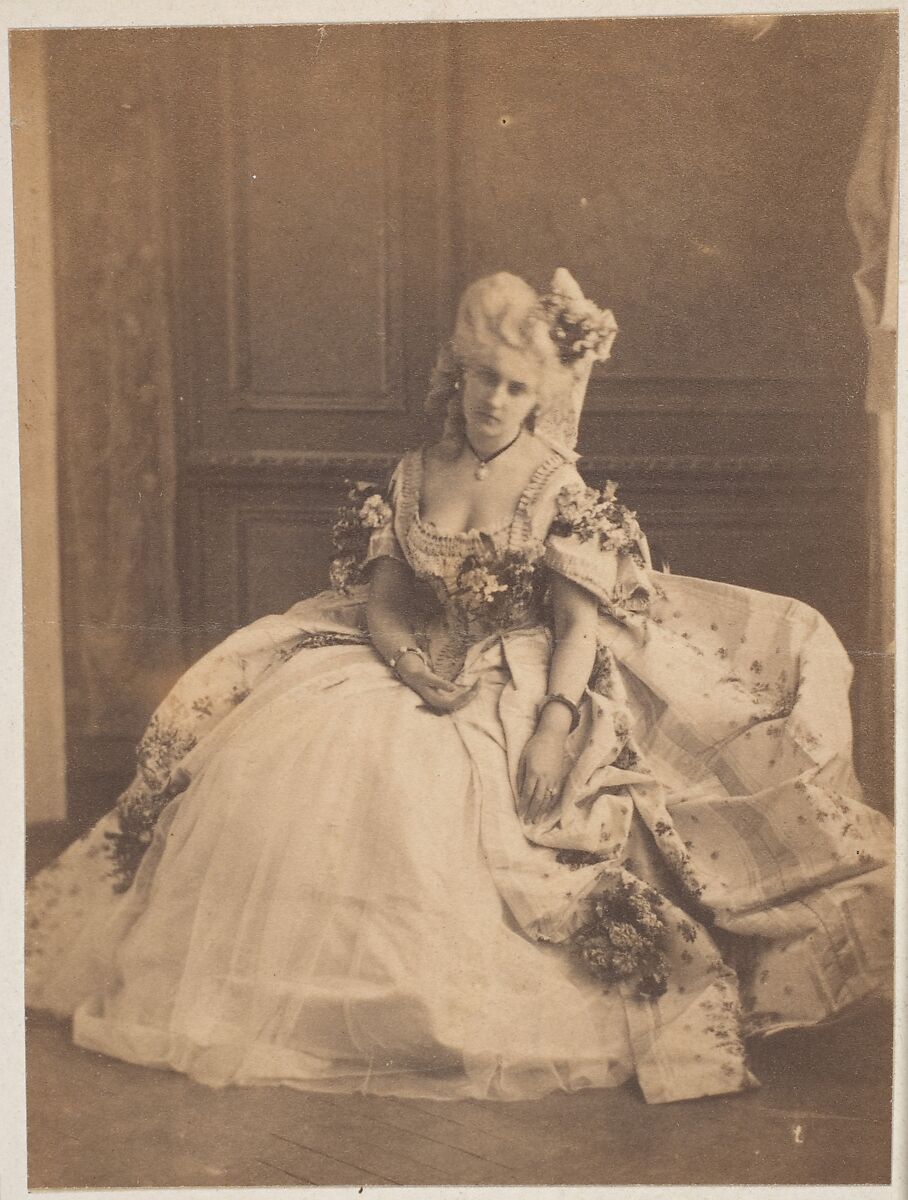 La Marquise Mathilde, Pierre-Louis Pierson (French, 1822–1913), Albumen silver print from glass negative 