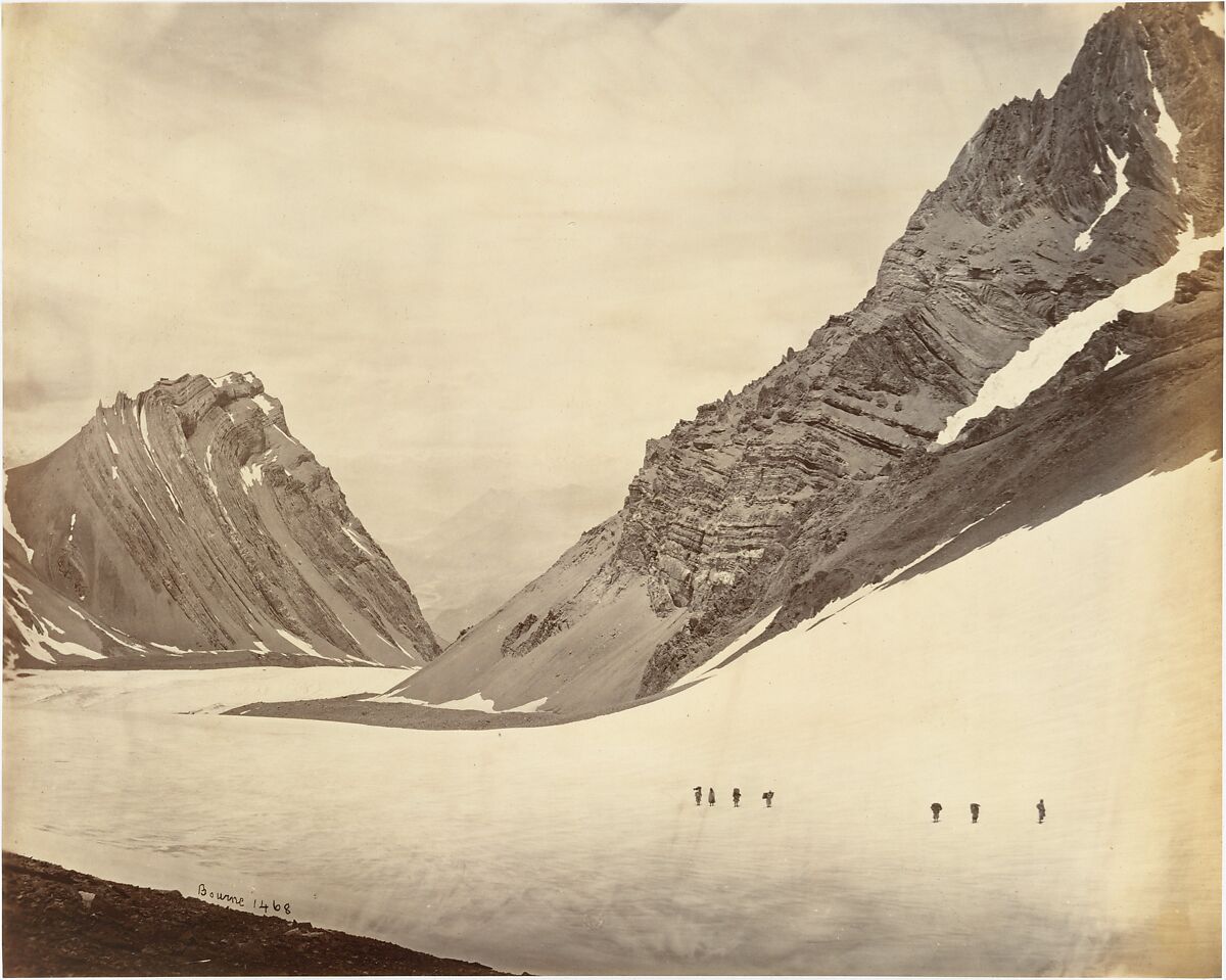 The Manirung Pass, Samuel Bourne (British, 1834–1912), Albumen silver print from glass negative 