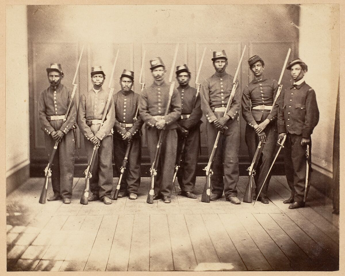 [Emperor Maximilian's Firing Squad], François Aubert (French, 1829–1906), Albumen silver print from glass negative 