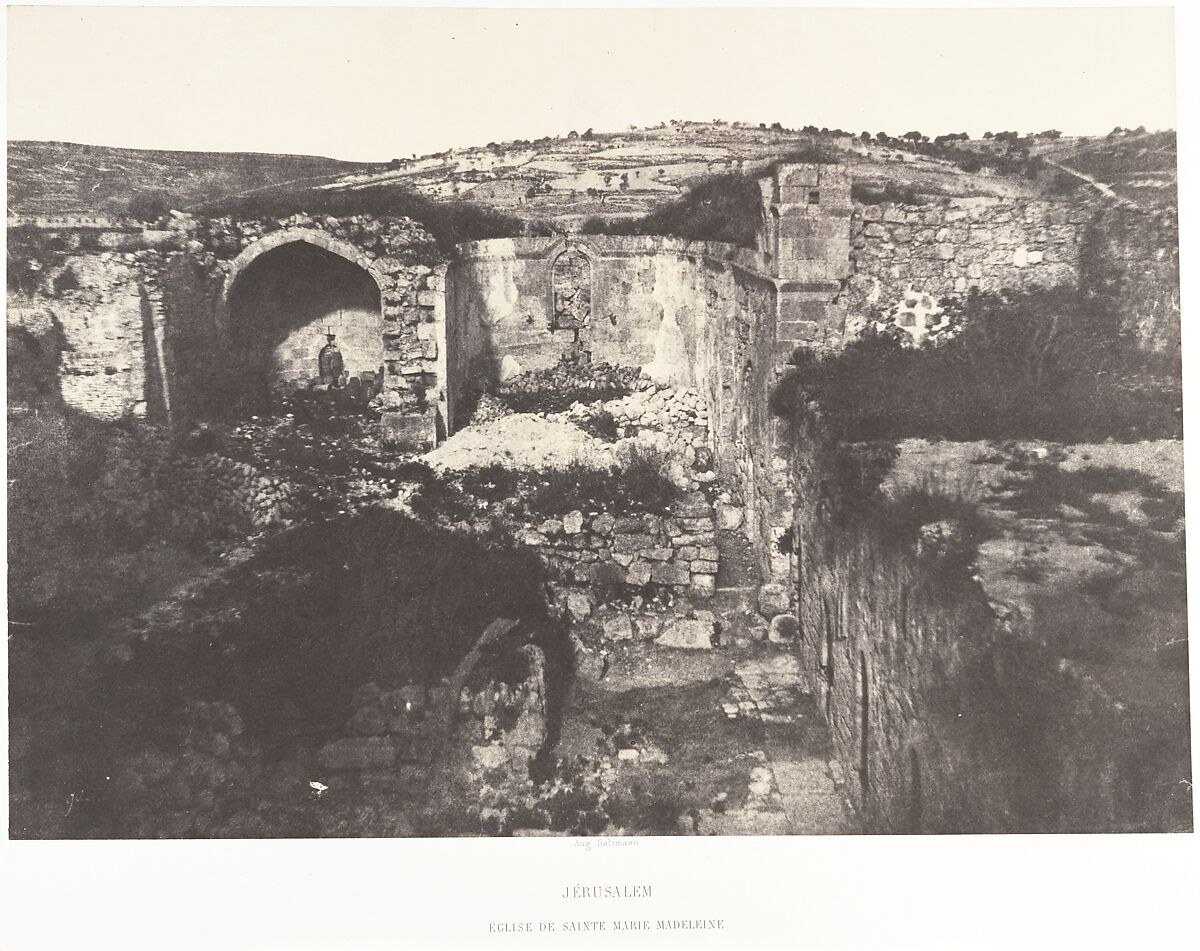 Jérusalem, Église de Sainte-Marie-Madeleine, Auguste Salzmann (French, 1824–1872), Salted paper print from paper negative 