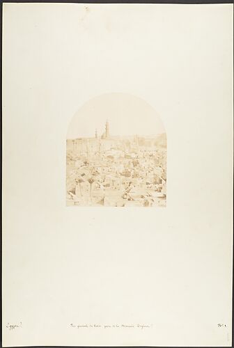 Vue générale du Kaire, prise de la Mosquée Tegloun