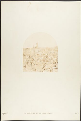 Vue générale du Kaire, prise de la Mosquée Tegloun