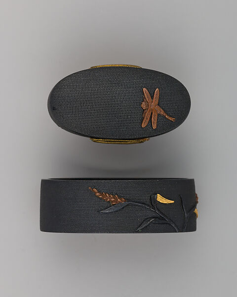 Sword-Hilt Collar and Pommel (Fuchigashira), Japanese 