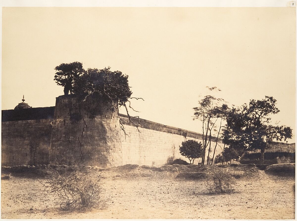 South East Angle of the Tirambur Pagoda, Linnaeus Tripe (British, Devonport (Plymouth Dock) 1822–1902 Devonport), Albumen silver print from waxed paper negative 