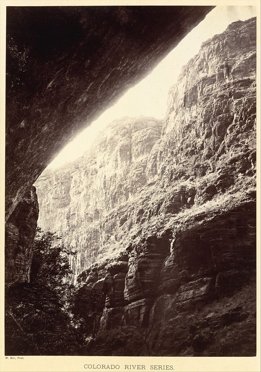 Cañon of Kanab Wash, Looking South, William H. Bell (American (born England), Liverpool 1831–1910 Philadelphia, Pennsylvania), Albumen silver print from glass negative 