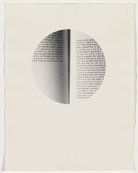 Open, Louise Lawler (American, born Bronxville, New York, 1947), Gelatin silver print 