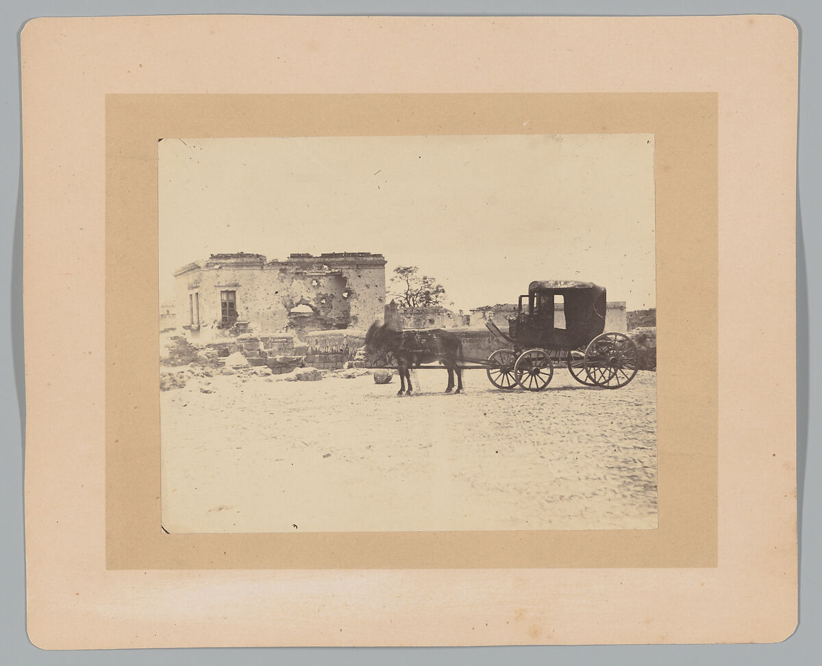 [Emperor Maximilian's Death Carriage], François Aubert (French, 1829–1906), Albumen silver print from glass negative 