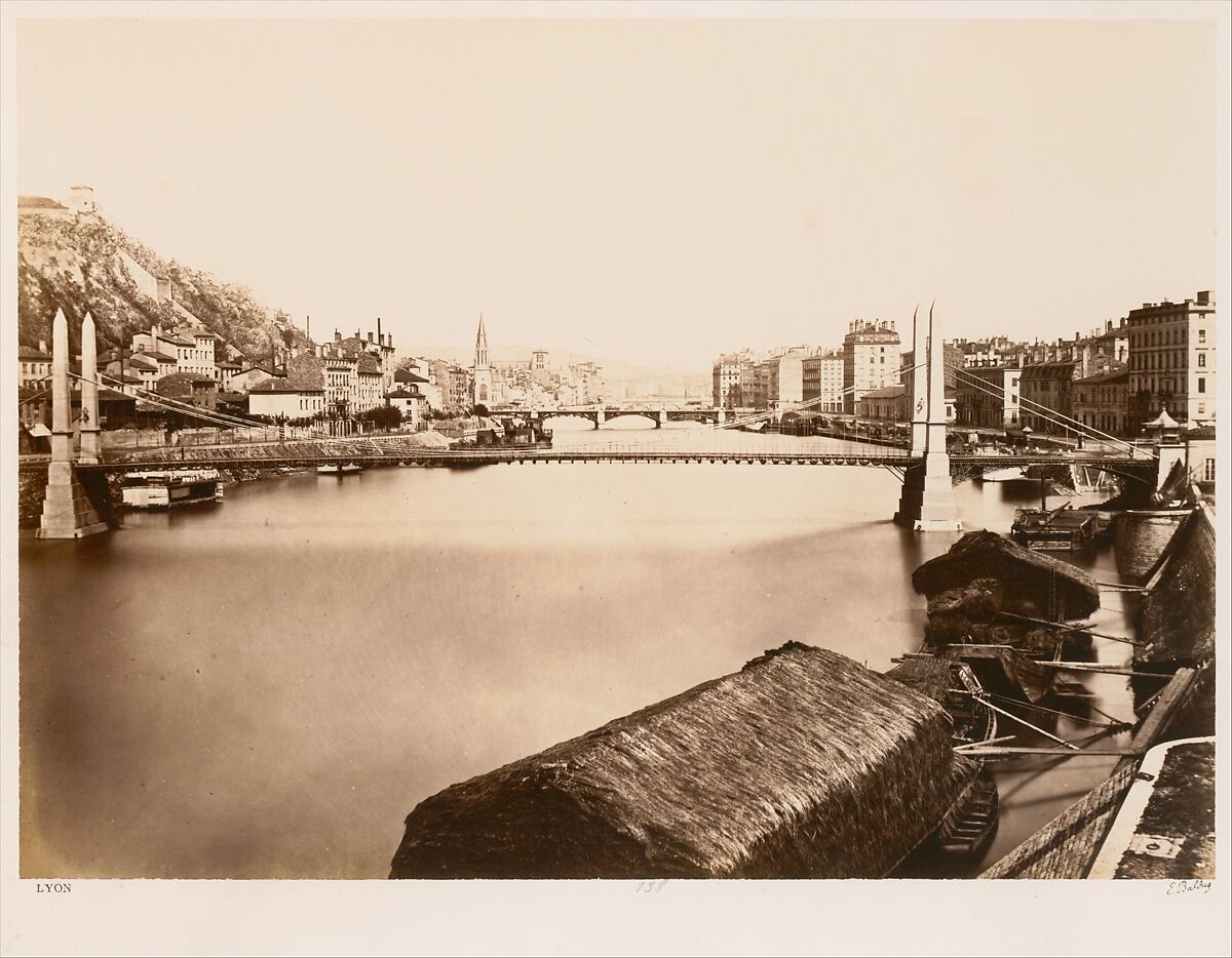 Lyon, Edouard Baldus (French (born Prussia), 1813–1889), Albumen silver print from glass negative? 