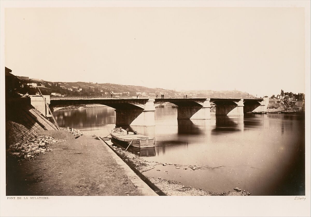 Pont de la Mulatiere, Edouard Baldus (French (born Prussia), 1813–1889), Albumen silver print from glass negative 
