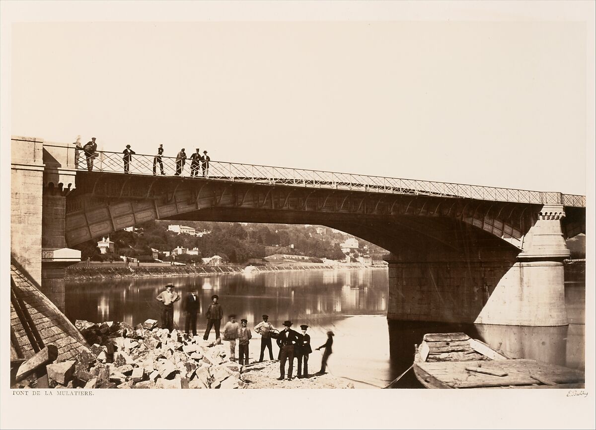 Pont de la Mulatiere, Edouard Baldus (French (born Prussia), 1813–1889), Albumen silver print from glass negative 